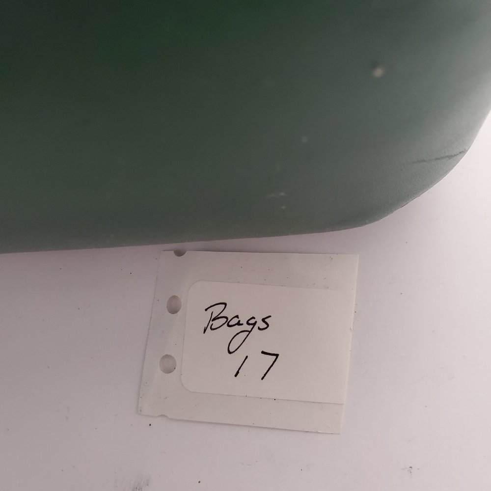 AuGre France Crossbody Bag Green & Black Leather Top Handle 2 Section Satchel - Picture 14 of 14